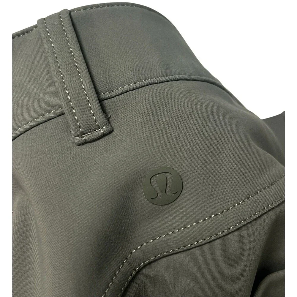 Lululemon City Sleek Slim-Fit 5 Pocket High-Rise Pant Full Length Grey Sage 28